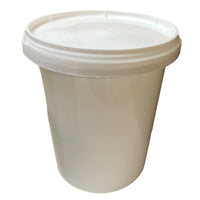 1 kg plastic honey container with lid white