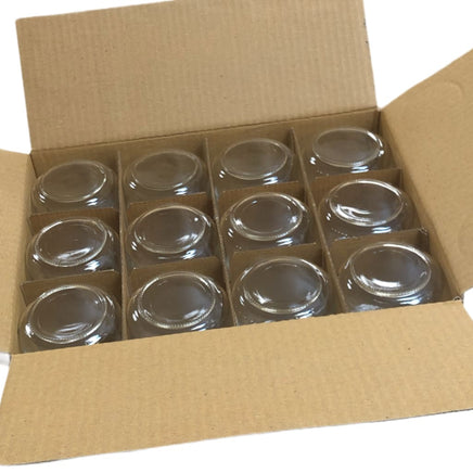 350 g / 250 ml short cylinder glass honey jars with gold lids