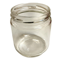 350 g / 250 ml short cylinder glass honey jars with gold lids