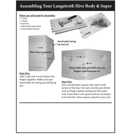 medium super unassembled instructions