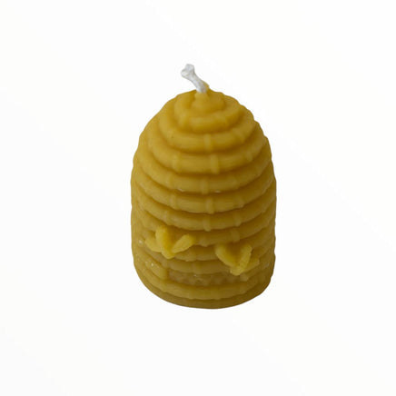 Large Skep Hive Pure Beeswax Candle